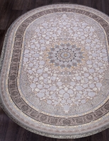 Ковер Иранский Farsi 1200 G255 light grey овал